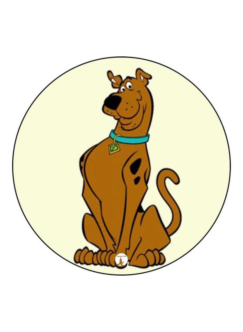 RKN Scooby Doo Printed Mouse Pad  Brown/Black/Yellow