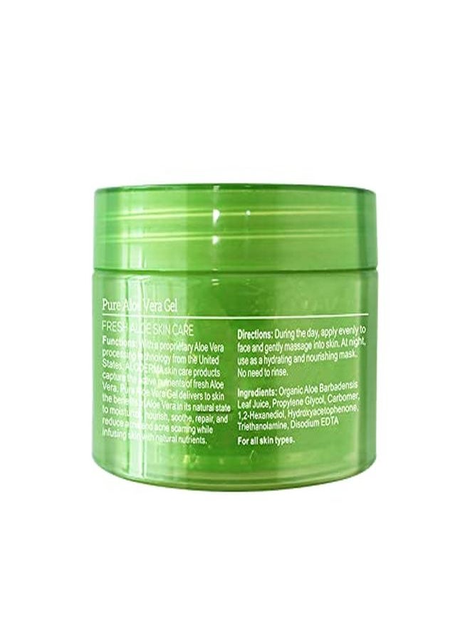 Aloderma Organic Pure Aloe Vera Gel Made With 96% Usda Organic Certified Aloe Vera Within 12 Hours Of Harvest (200G, 7.0 Oz) No Powder Concentrates Or Parabens Perfect For Everyday Use Suitable For All Skin Types No Sticky Residue Vegan And CrueltyFree EcoFriendly  - Image 3