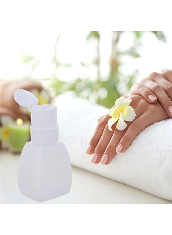 2Pcs Nail Polish Remover Pump Dispensers Plastic Push Down Empty Lockable Pump Dispenser Bottle Liquid Press Pumping Dispenser