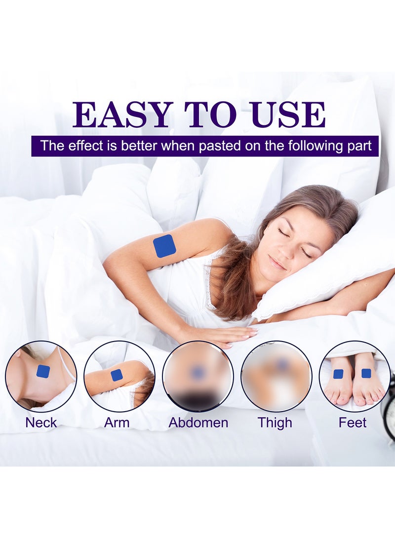 Sefudun Sleep Patches, Natural and Effective Deep Sleep Patches for Adults to Improve Sleep Quality and Provide Long-Lasting Comfort (60 Pcs, Blue)  - Image 5