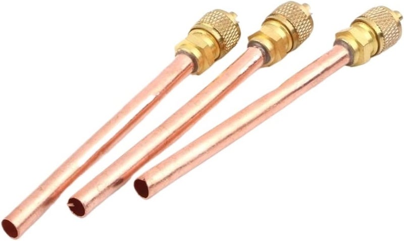 Compatible With Multiple Systems AC Refrigeration Service Valves 10-Pack 6mm OD Tube Fitting Port Access Valve Set - Image 5