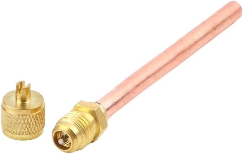Compatible With Multiple Systems AC Refrigeration Service Valves 10-Pack 6mm OD Tube Fitting Port Access Valve Set - Image 3