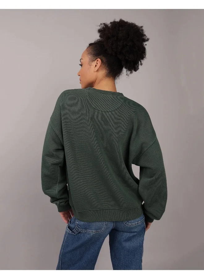 American Eagle Casual Crew Neck Sweatshirt