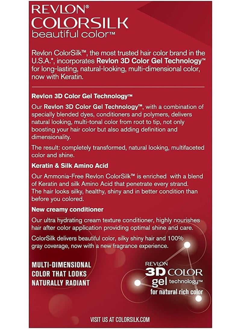 Revlon ColorSilk Hair Dye, 32 Dark Mahogany Brown - Image 3