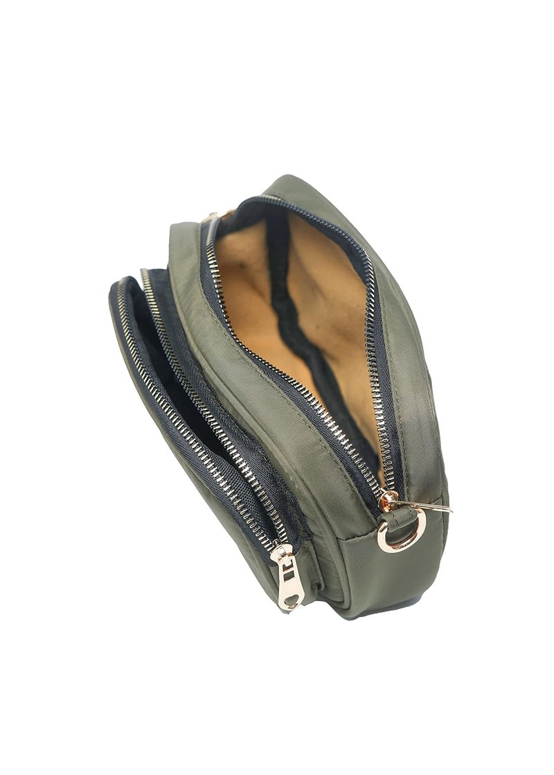 Donicy Women's Stylish Parachute Camera Design Sling Bag, Green - Image 4