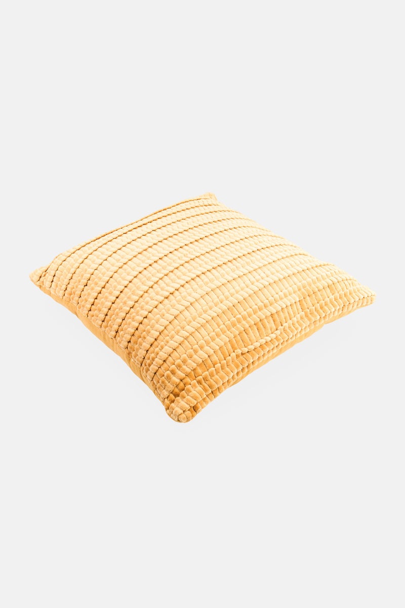 Unique Living Textured Dolf Cushion, Brown - Image 3