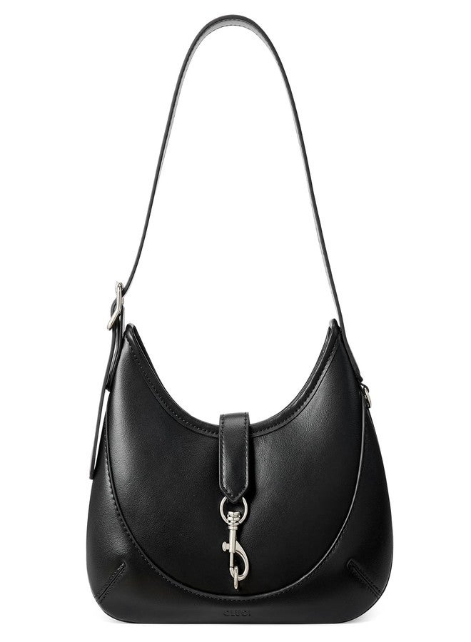 CLUCI حقيبة كتف CLUCI للنساء، حقائب صغيرة من جلد نباتي ناعم مع حزام قابل للتعديل، حقائب هوبو أنيقة - Image 1