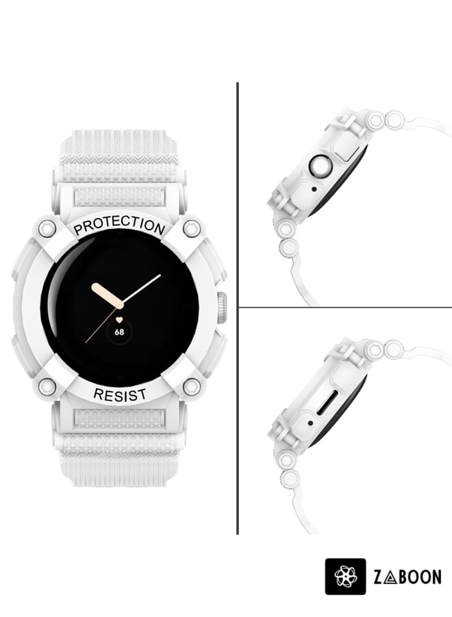 Zaboon Google Pixel Watch Three-proof Solid Color Integrated Watch Band - Image 3