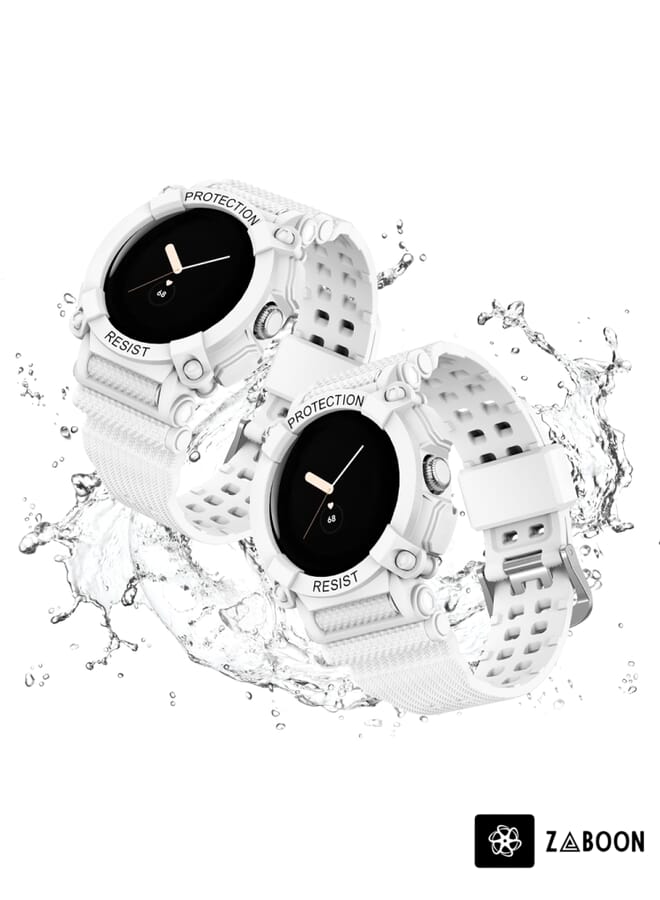 Zaboon Google Pixel Watch Three-proof Solid Color Integrated Watch Band - Image 4