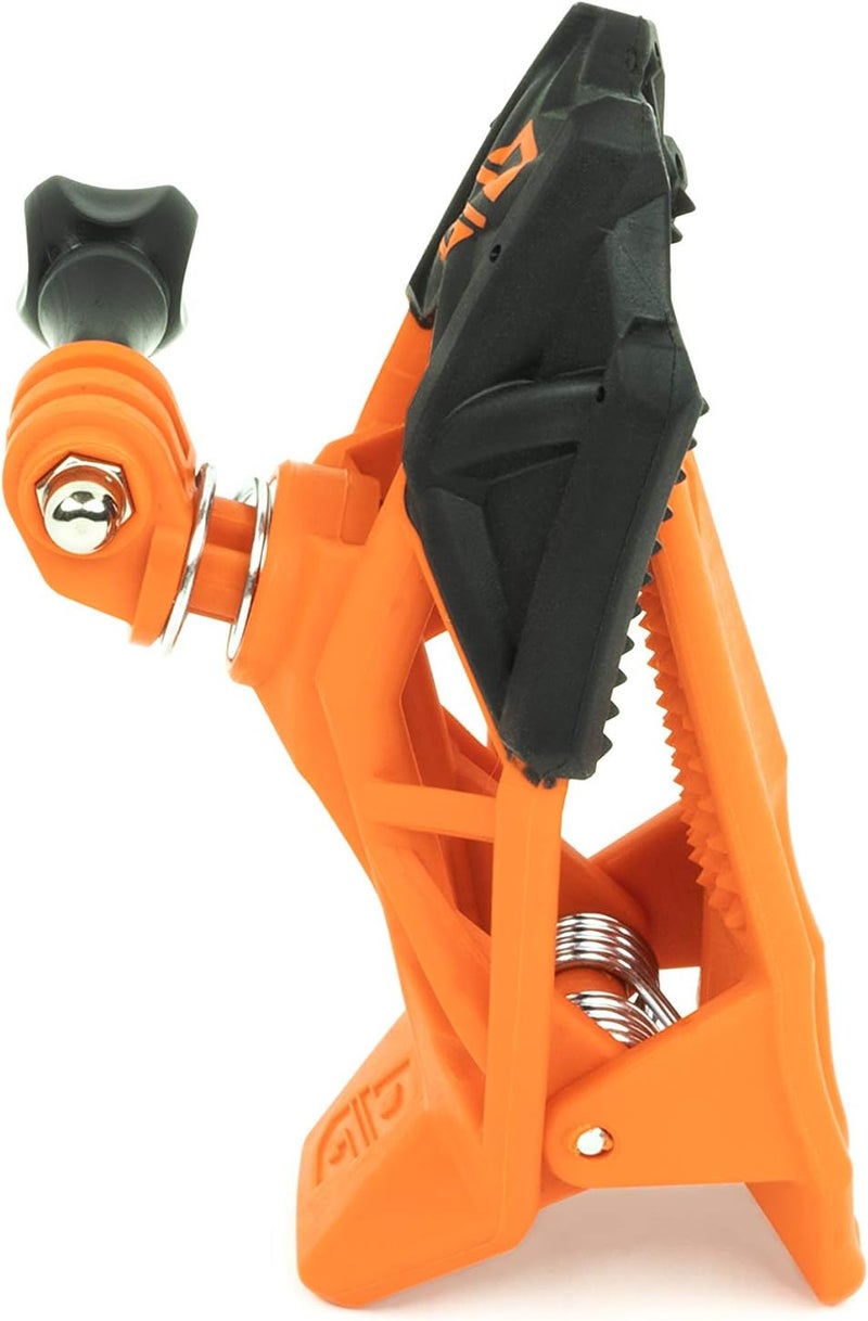 Dango Design Gripper Mount for GoPro/Osmo/Insta360 | Universal Helmet Clamp Mount for Action Cameras | Dirtbike, Motocross, Enduro, Motorcycle, and ATV Helmets | Action Orange - Image 2
