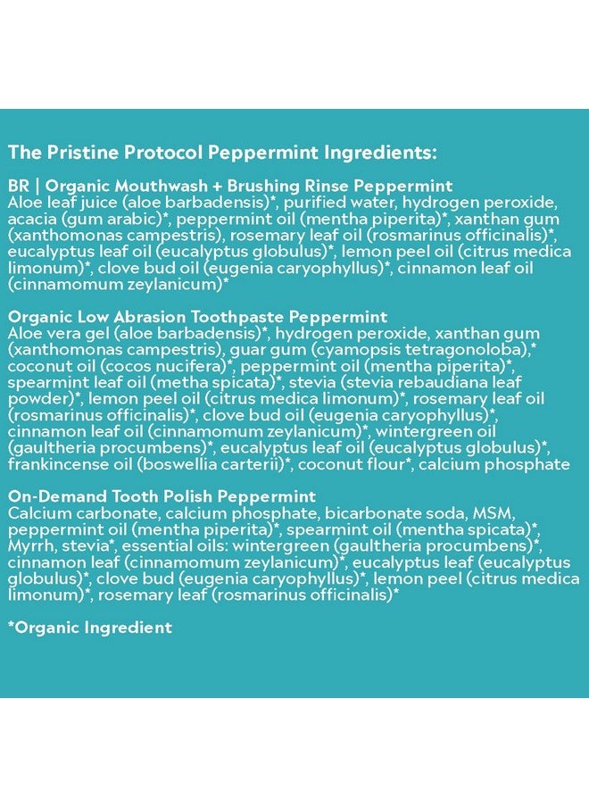 Essential Oxygen Essential Oxygen Pristine Protocol A 3-Step System (1. Rinse 2. Brush 3. Polish) for Your Best Smile Ever, 3 Count, Combo Pack  - Image 4
