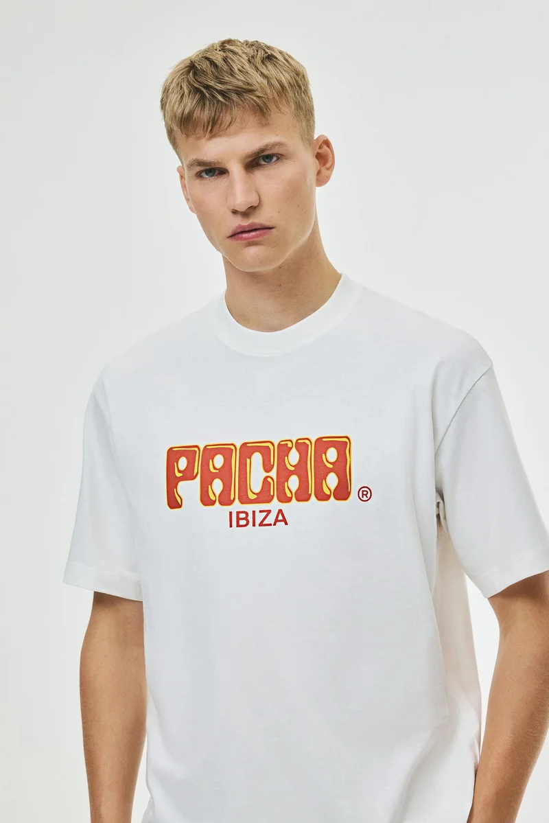 اتش اند ام تي-شيرت بقصة مريحة