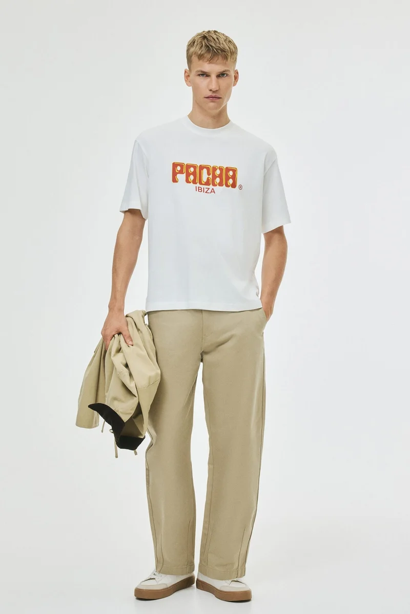 اتش اند ام تي-شيرت بقصة مريحة