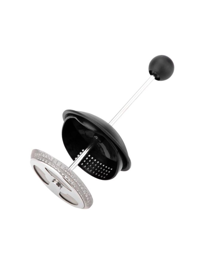 إسكدنيا ماكينة صنع قهوة فرنسية يدوية ومحمولة بسعة 600 مل أسود / شفاف 600ملليلتر - Image 4