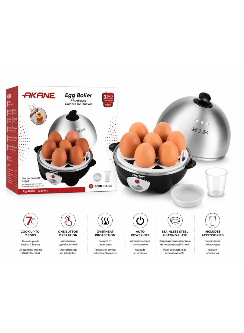 AKANE Egg Boiler Electric 7 Eggs 360W Stainless Steel Model A.80072 - Image 1
