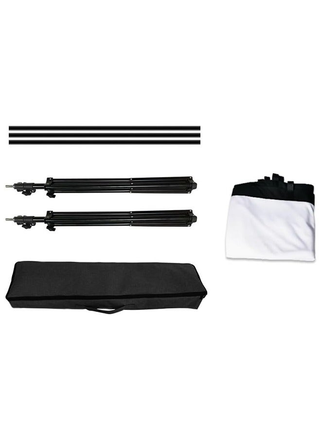 JCB CHIC Projector Screen with Stand 100 Inch upgrade Portable Projection Screen, 16:9 4K HD Projection Movie Screen for Indoor Our Home Theater Backyard Backyard Cinema Travel - Image 5