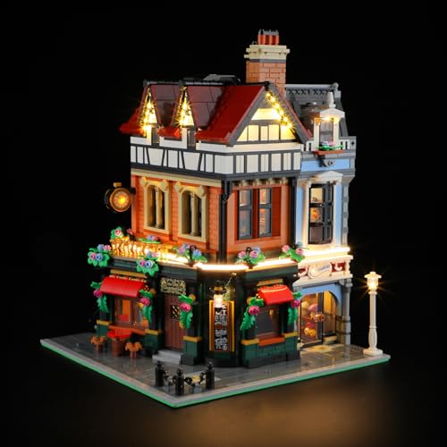 BRIKSMAX 20 Light Kit for Lego Tudor Corner Building SetsInnovative Led Lighting Compatible with Lego Icons 10350 Building Sets Not Included Lego Set - Image 1