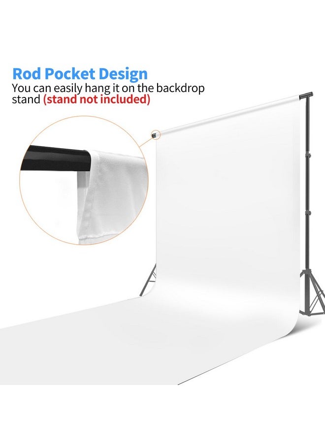 HEMMOTOP White Photo Backdrop Background, 10X20 Ft White Screen For Photography, Seamless White Photography Backdrops Backgrounds For Photo Video Recording (Backdrop Only)  - Image 5