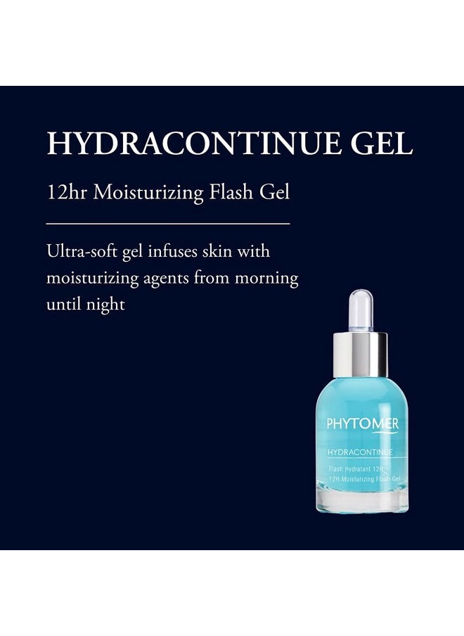 Phytomer - Hydracontinue Face Moisturizing Gel 12 Hour Hydrating Face Moisturizer Gel Immediate & Long Lasting Skin Hydration Refreshing Restoring Face Moisturizer For Dry Skin 30Ml - Image 1