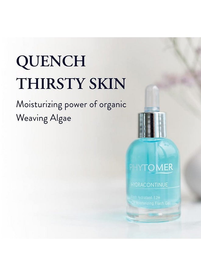 Phytomer - Hydracontinue Face Moisturizing Gel 12 Hour Hydrating Face Moisturizer Gel Immediate & Long Lasting Skin Hydration Refreshing Restoring Face Moisturizer For Dry Skin 30Ml - Image 1