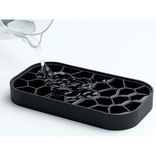 Lekue Lékué Ice Box | Ice Cube Tray For Freezer With Lid & Bin | Made With 100 Percent Platinum Silicone | Elegant And Retro Style Ice Cubes | For Cocktails, Ice Tea & Coffee And More | Black - Image 2