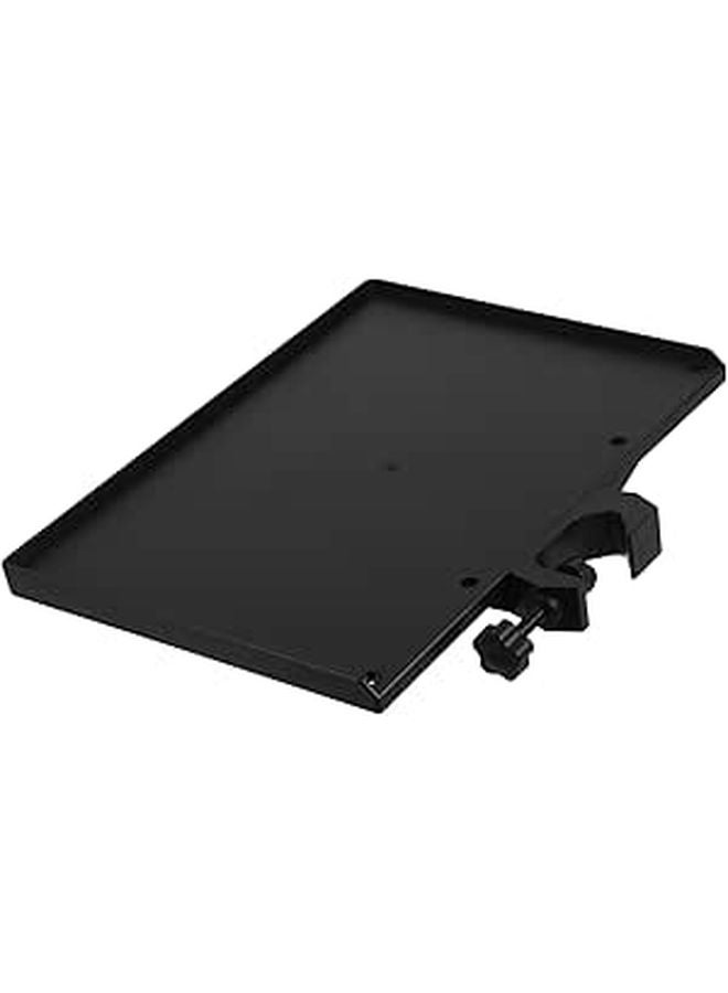 Multifunctional Clamp On Mic Stand with Movable Sound Card Tray Phone Holder Storage Rack - Image 1