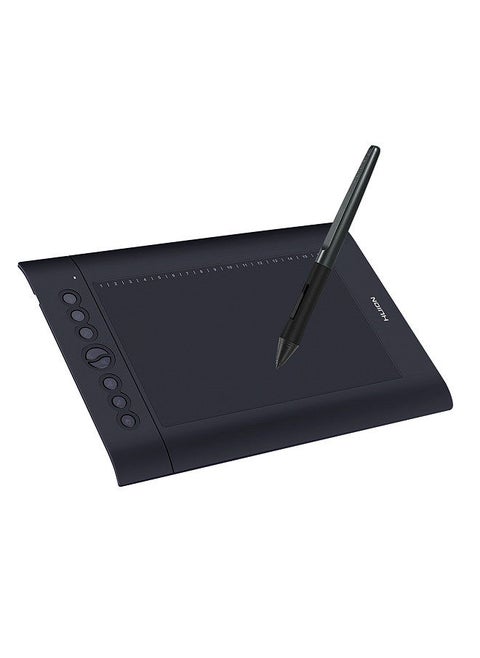 H610 Pro V2 10x6.25 Inch Professional Graphics Drawing Tablet Signature Pad Board with 8 Express Keys 16 Soft Keys 8192 Levels Battery-Free Stylus