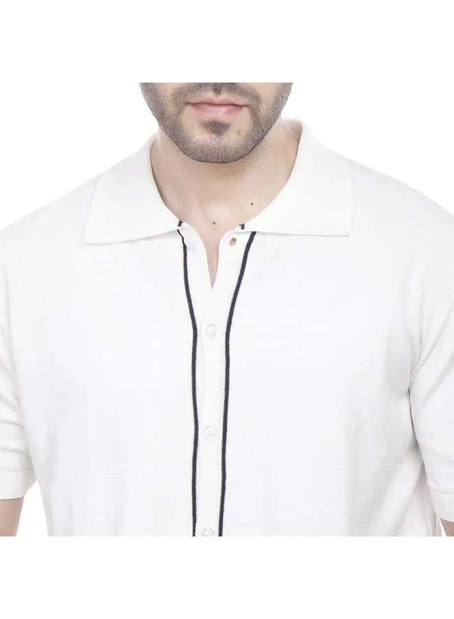 Coup Coup - Woven Polo-Shirt with Short Sleeves