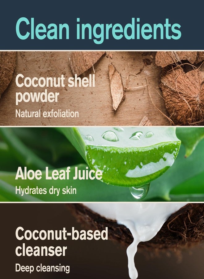 Every Man Jack Exfoliating Men's Body Wash for All Skin Types - Caribbean Coconut - Made with Natural Exfoliants - 14 fl oz (2 Pack - Image 5