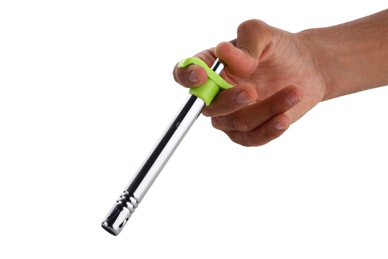 Ganesh Gas Lighter with Free Knife for Kitchen Use Restaurants Metal Gas Stove Lighter Regular Size Easy Grip, Silver - Image 4