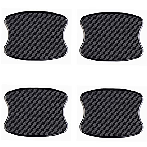 WORCAS 4Pcs Car Door Handle Protective Films,Universal 3D Carbon Fiber Car Door Handle Paint Protection Film for Grip Recesses(S) - Image 1