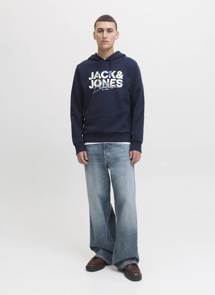 JACK & JONES Logo Pullover Hoodie