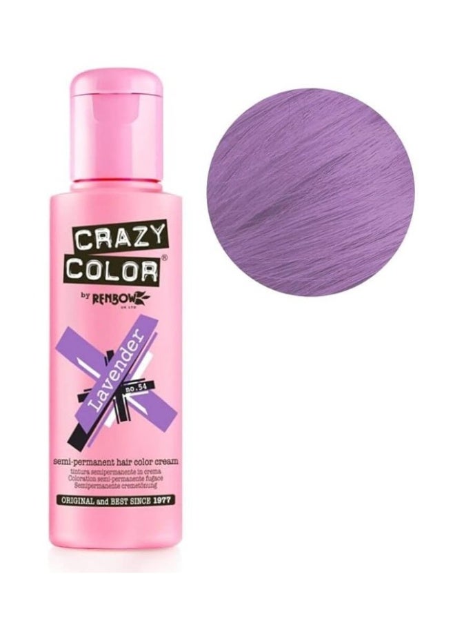 Crazy Color Free Semi-Permanent Hair Color 100 ml – Lavender - Image 1