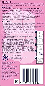 Biore Deep Cleansing Blackhead Remover Nose Strips and Face Pore Strips Combo Pack of 14 - Image 2