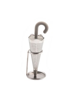Creative Umbrella Tea Infuser Silicone Stainless Filter Grey