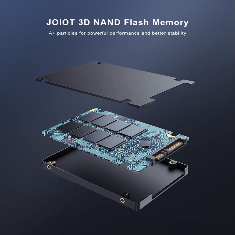 JOIOT 1TB SSD Internal Solid State Hard Drive, 3D NAND 2.5inch SATA III Internal SSD, Up to 550MB/s, Upgraded Performance for PC Laptop Game Creation - Image 2