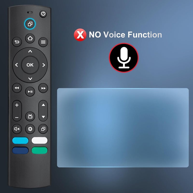 EWO'S جهاز تحكم عن بعد بديل متوافق فقط مع أجهزة التلفزيون الذكية Insignia/Toshiba/Pioneer/TCL Fire - Image 4