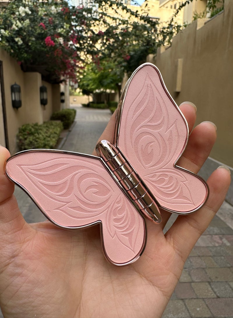 MissTiara 6 color Butterfly Shape Eyeshadow Pearlescent Sequins Glitter Matte Natural Color Beginner Makeup EyeShadow Pallet for Girls - Image 3