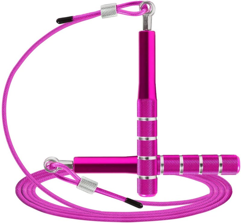 Wastou Jump Rope, Speed Jumping Rope for Training Fitness Exercise, Adjustable Adults Workout Skipping Rope for Men, Women, Kids, Girls - Image 1