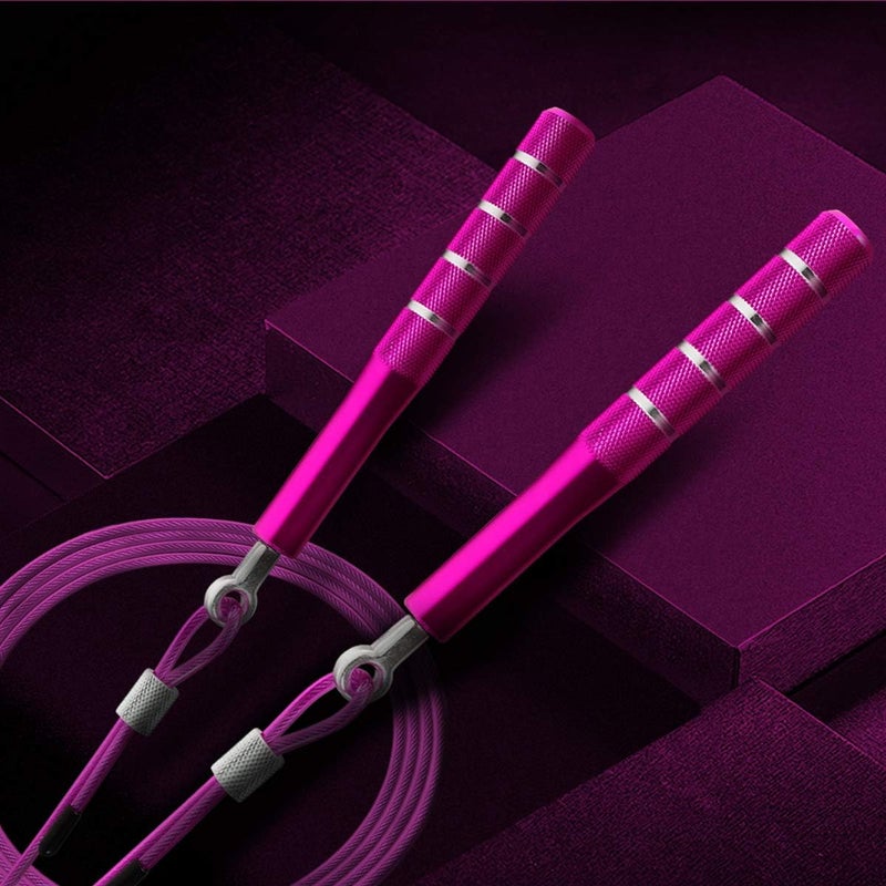 Wastou Jump Rope, Speed Jumping Rope for Training Fitness Exercise, Adjustable Adults Workout Skipping Rope for Men, Women, Kids, Girls - Image 2
