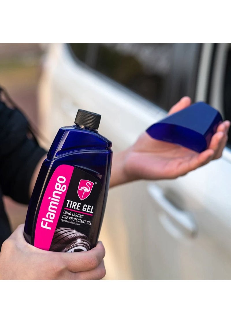 FLAMINGO - Flamingo Long Lasting High Gloss Tire Protection Gel 500 ml - Image 1
