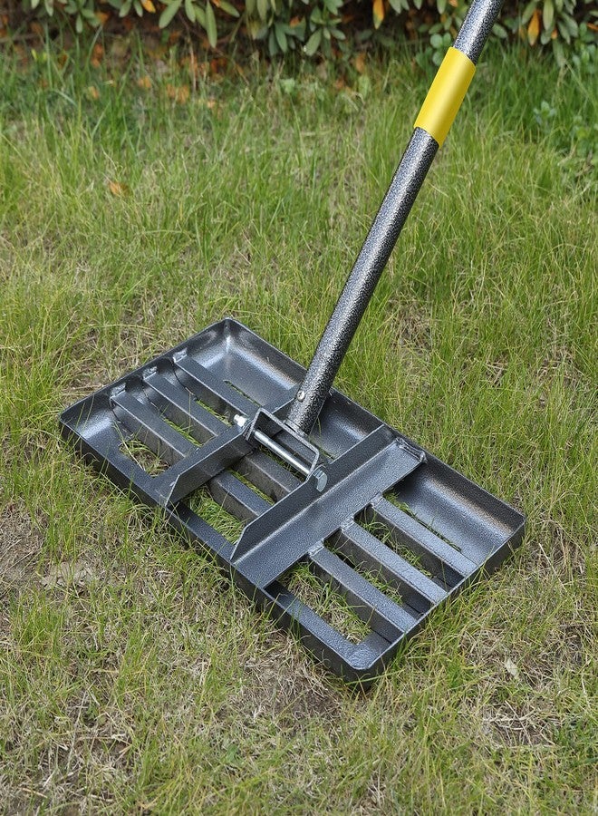 INFLATION Lawn Leveling Rake,17"x10" Lawn Leveler Tool for Lawns with 6FT Ergonomic Handle,Heavy Duty Leveling Rakes for Lawns,Yard Garden Golf Course, Ease Level Soil Sand Dirt Surfaces… - Image 1