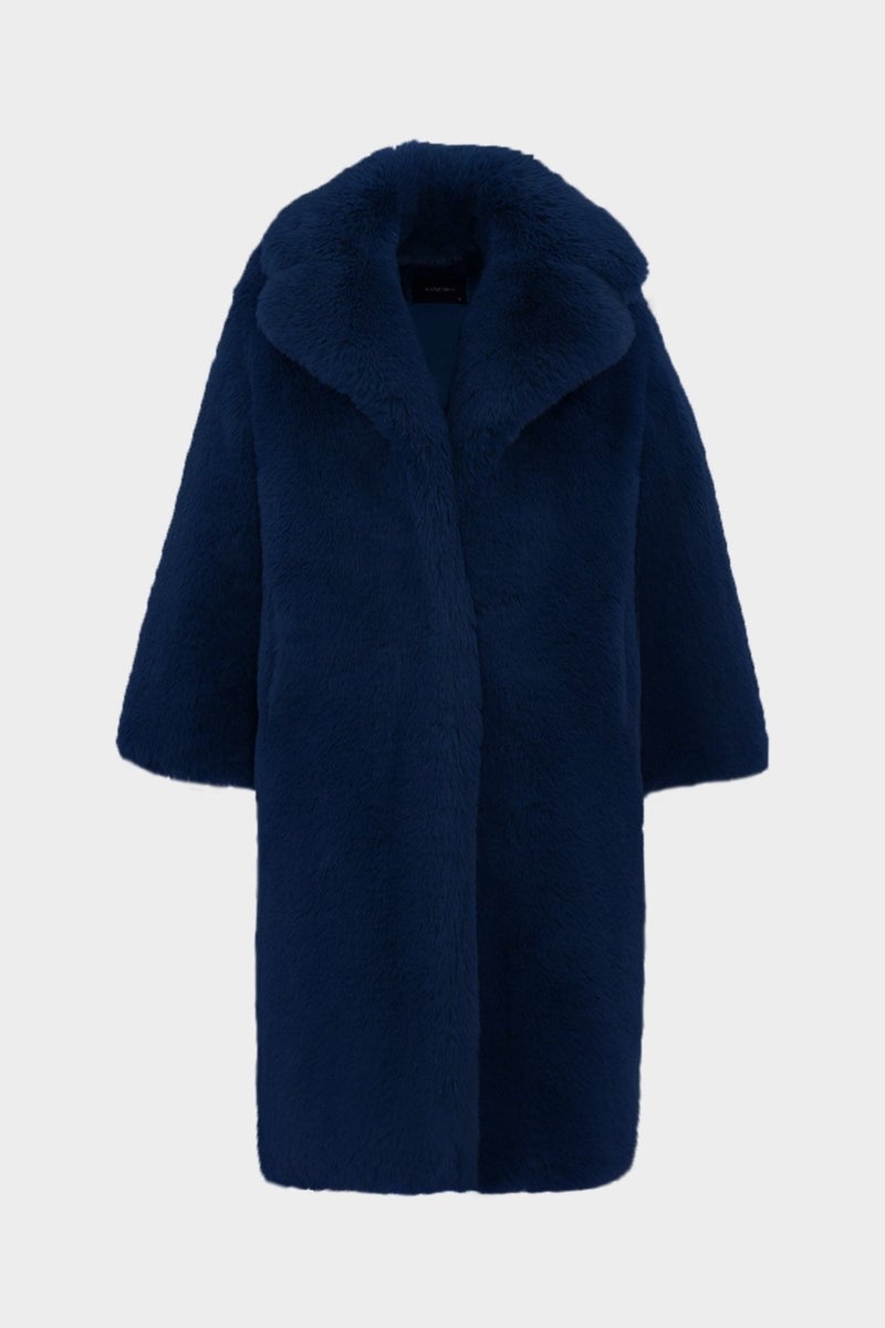 Açelya Okcu AÇELYAOKCU Premium Long Haired Women's Rex Faux Fur Coat  - Image 1