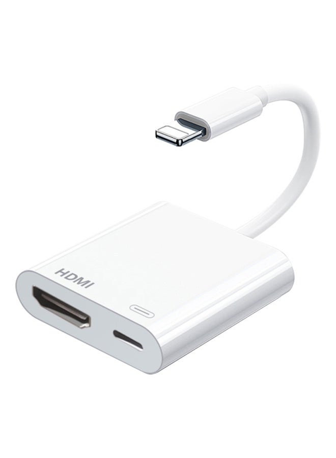 Suitable For Apple To HDMI Mobile Phone Same-screen Device Lighting Interface Projection Tv IPhone Hd Live Broadcast-Color: Apple (HDMI) Two-in-one Converter
