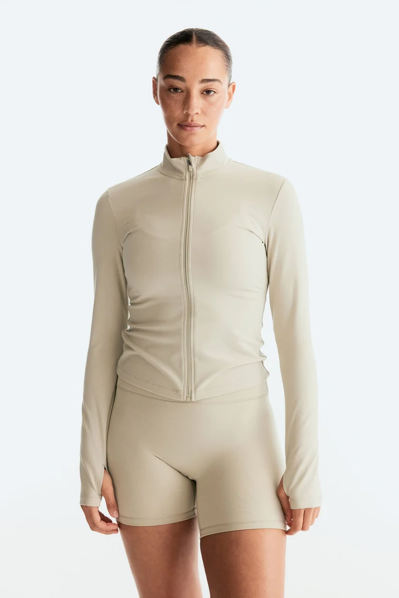 H&M SoftMove™ Zip-through sports jacket