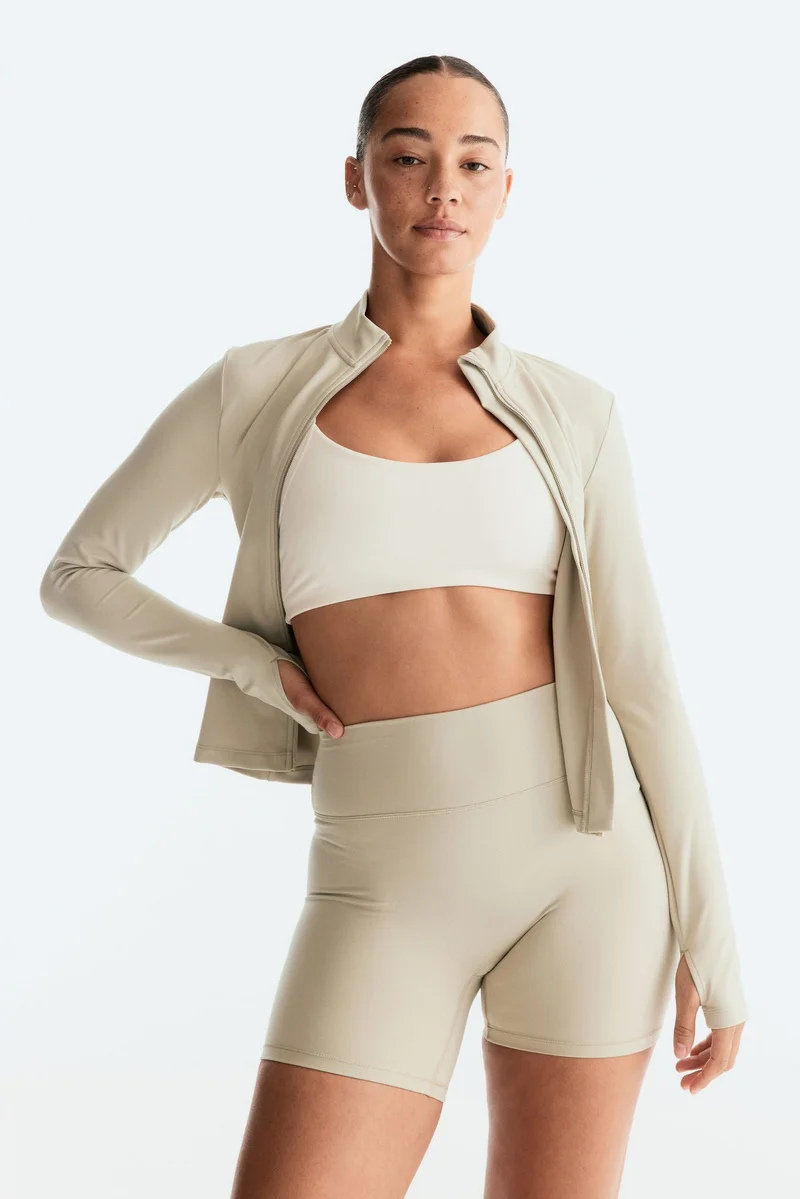 H&M SoftMove™ Zip-through sports jacket