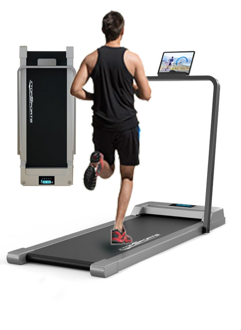 ETG 1-6KM/H Freely Adjustable Household Small Treadmill with LED Display and Wireless Remote Control, Installation-Free and Foldable  - Image 1