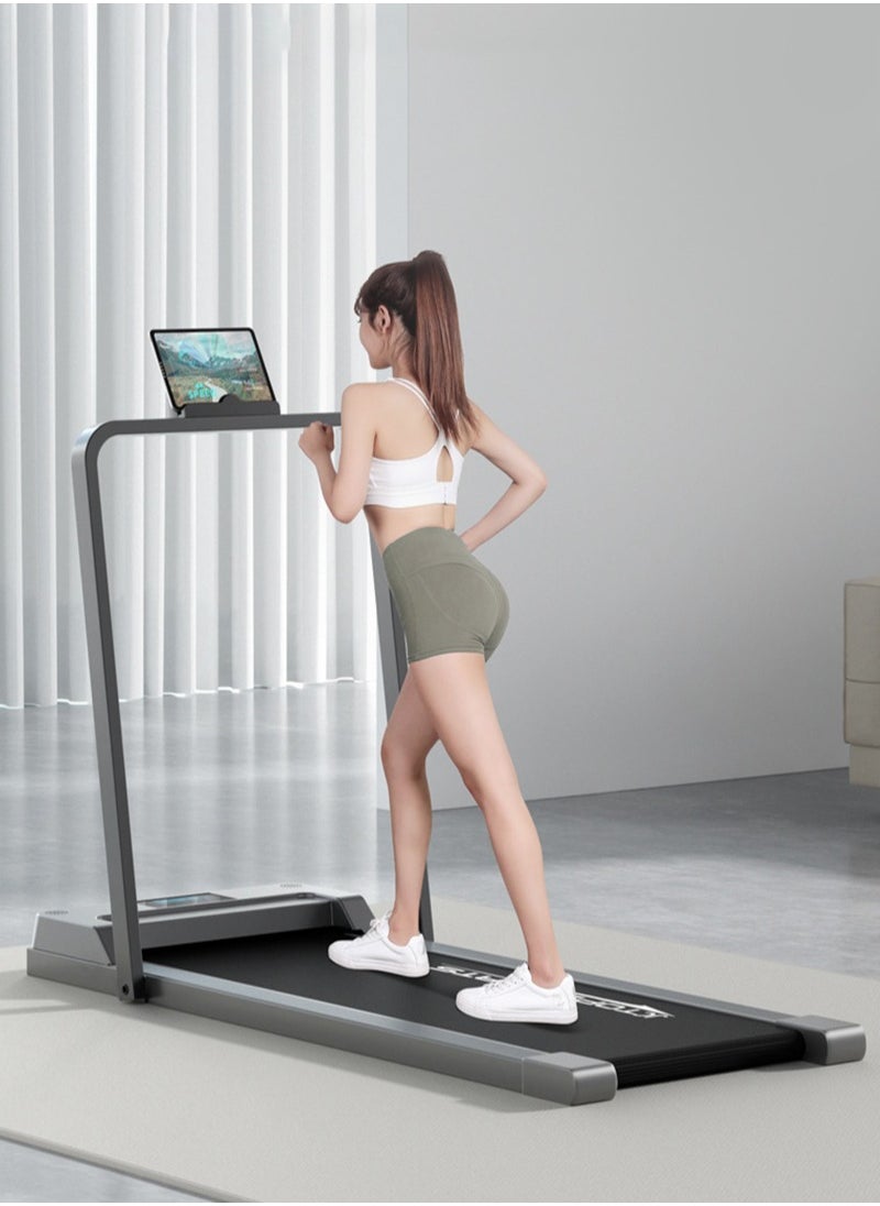ETG - 1-6KM/H Freely Adjustable Household Small Treadmill with LED Display and Wireless Remote Control, Installation-Free and Foldable——Without screen - Image 1