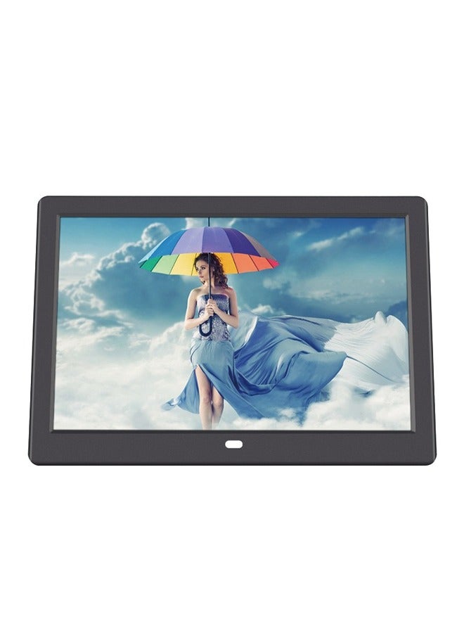 إطارات الصور الرقمية 10.1 بوصة إطار الصور الرقمي LED الخلفية HD 1024*600 ألبوم إلكتروني صورة موسيقى فيلم هدية جيدة للأصدقاء والعائلة وظائف متعددة (اللون: أسود) - Image 3