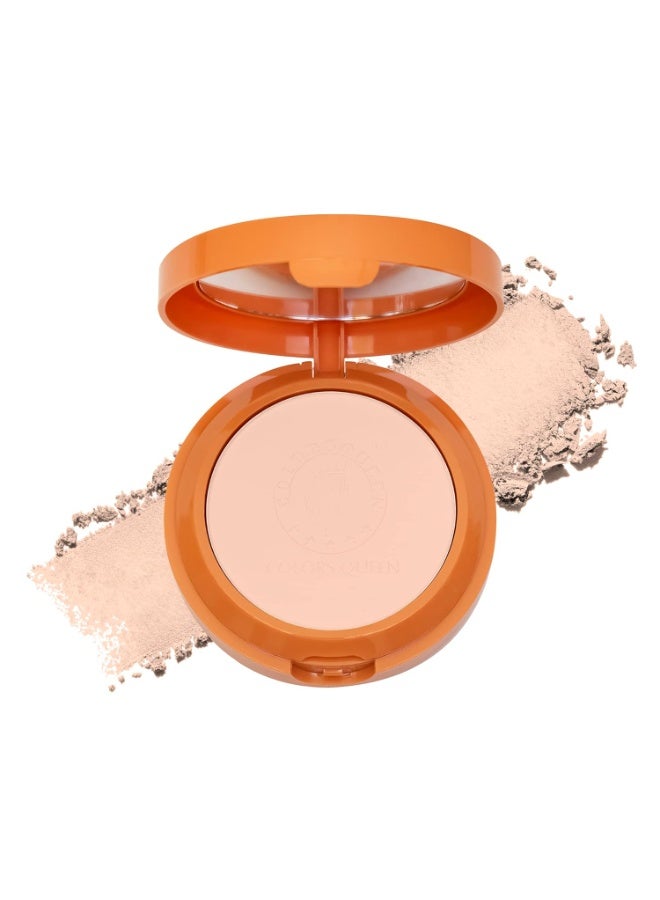 Colors Queen Sun Expert Compact Powder with SPF 60 UVA/UVB PA+++ | UV Protection, Oil Control, Easy to Blend Matte Finish, Long Wearing & Lightweight Compact Powder (03 - Honey, 15g) - Image 1